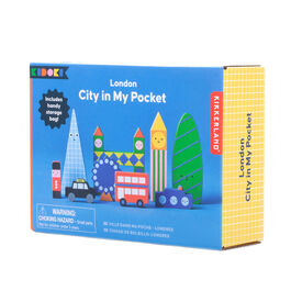 London wooden toy block set